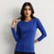 Royal Blue Cotton Jersey Full Sleeve T-Shirt