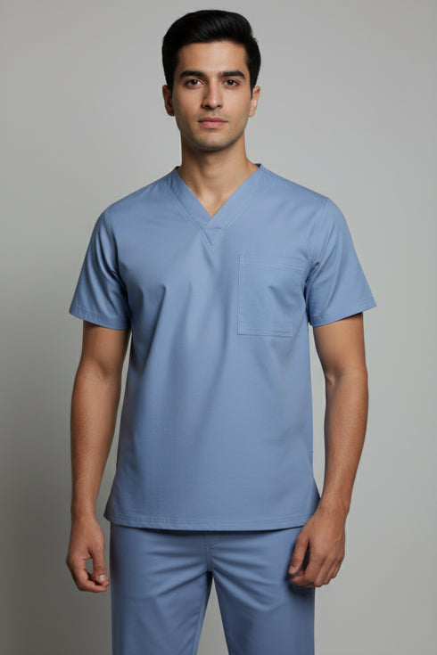 Men's 1-Pocket V-Neck Scrub