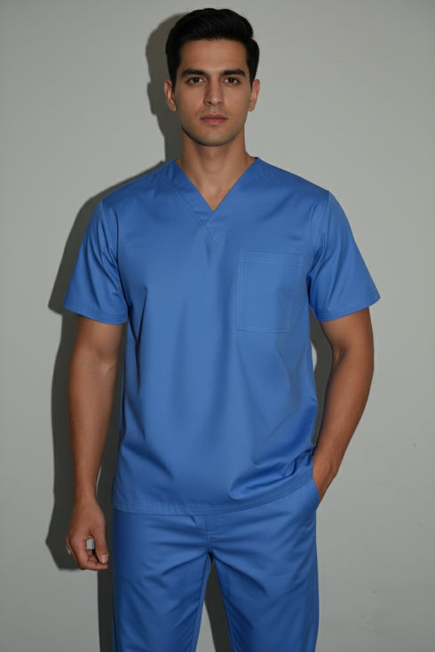 Men's 1-Pocket V-Neck Scrub