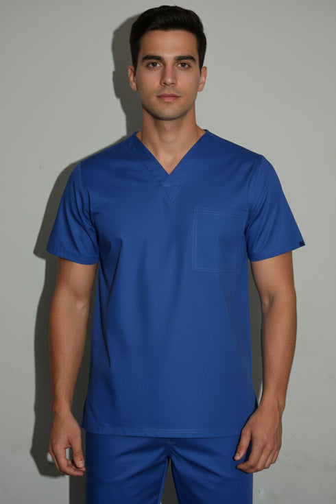 Men's 1-Pocket V-Neck Scrub