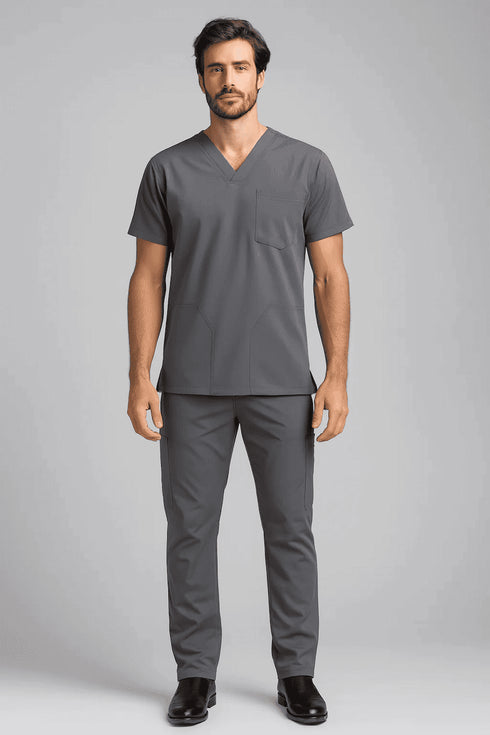 Men's V-Neck Utility Scrub – Multi-Pocket - ModScrubs