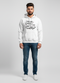 Men’s White Medical-Themed Printed Hoodie - ModScrubs