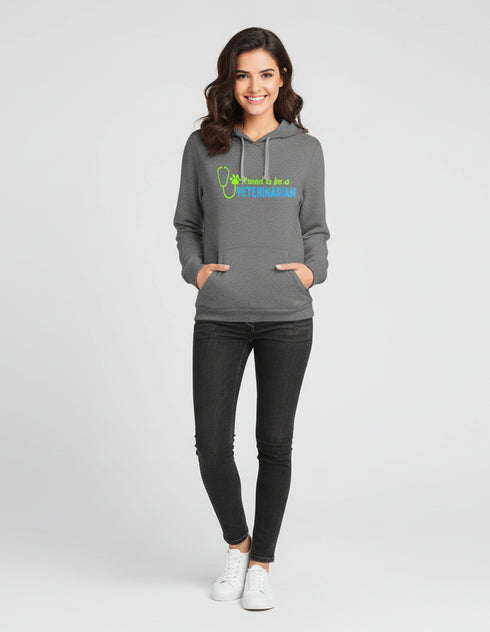 Women’s Veterinarian Graphic Hoodie – Grey