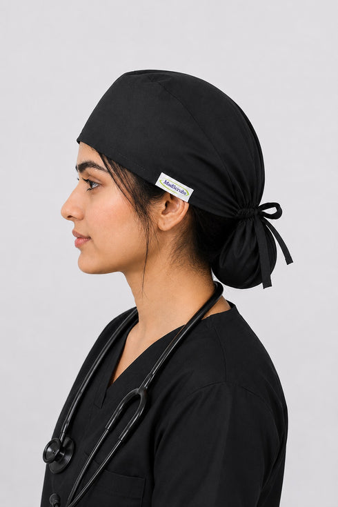 ModScrubs Premium Polyester-Spandex Tie-Back Scrub Cap