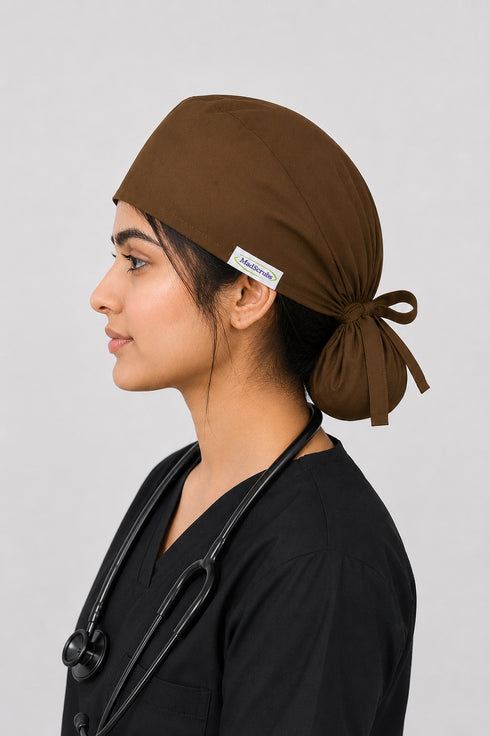 ModScrubs Premium Polyester-Spandex Tie-Back Scrub Cap