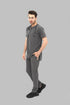 Men-1-PocketSTRETCH-Tuck-In-Zipper-Round-Neck-Scrub-Gray
