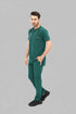 Men-1-PocketSTRETCH-Tuck-In-Zipper-Round-Neck-Scrub-green