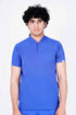 Men's 3-Pocket Zip Placket V-Neck Scrub