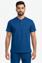 Men’s 2-Pocket Henley Scrub Set – Polyester Spandex Stretch