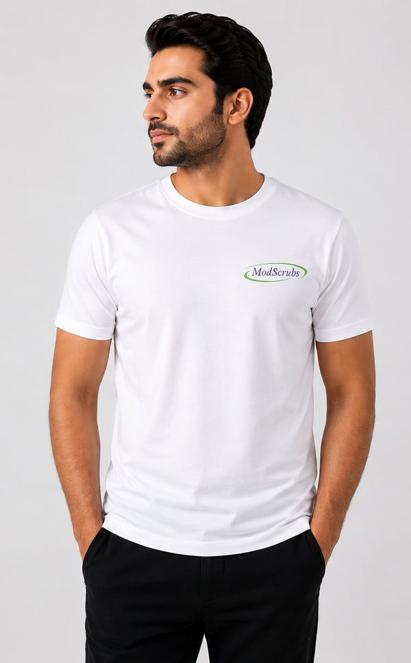 ModScrubs men's T-shirt gift in soft fabric with a casual fit, featuring a simple, stylish design perfect for everyday wear.