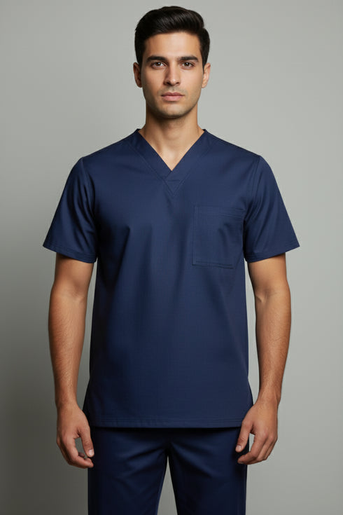 Men's 1-Pocket V-Neck Scrub