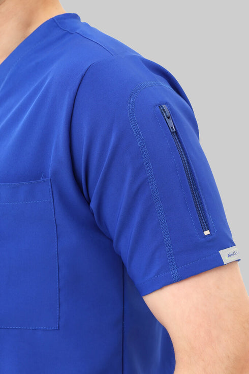 Premium-Stretch-V-Neck-Scrub-modscrubs-Sleeve