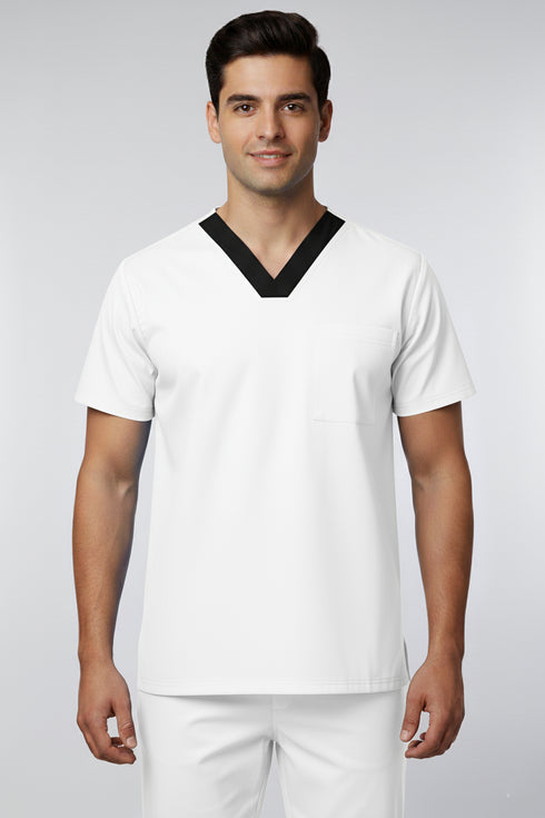 Men V Neck one pockets scrubs