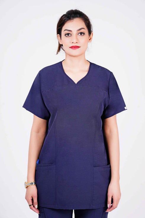 Women’s 4-Pocket Sweetheart Neck Scrub