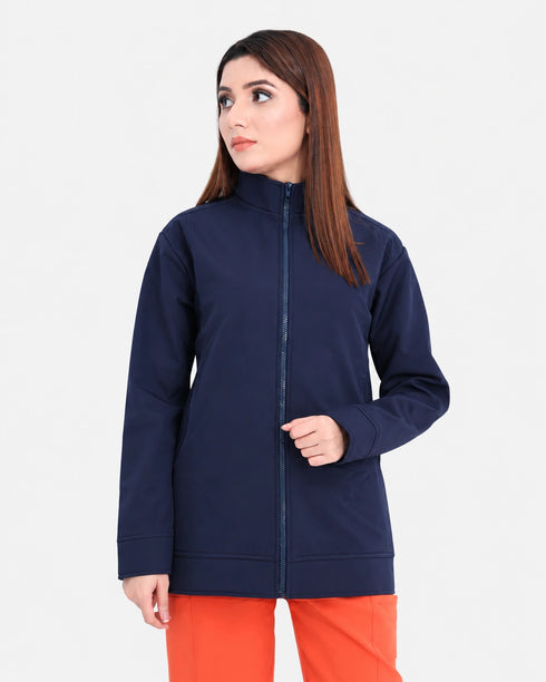 Women's Premium 2-Pocket Stand Collar Inner Fleece Jacket