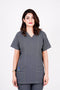 Women 4 pocket v Neck Scrubs with jogger pent Gray