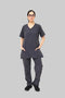 Women_s-4-Pocket-Premium-Medical-Scrub-Polyester-Spandex-gray