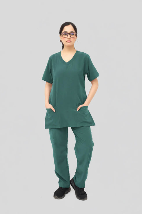 Women_s-4-Pocket-Premium-Medical-Scrub-Polyester-Spandex-green