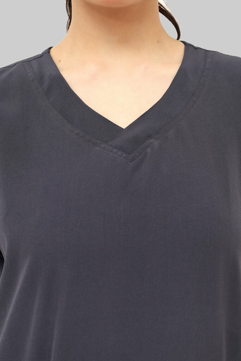 Women_s-4-Pocket-Premium-Medical-Scrub-Polyester-Spandex-neck