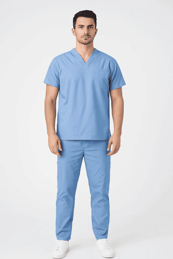 Men's V-Neck Utility Scrub – Multi-Pocket - ModScrubs