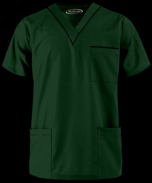 Men’s 4-Pocket V-Neck contrast Scrub