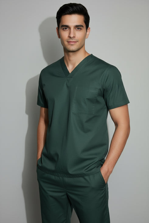 Men's 1-Pocket V-Neck Scrub