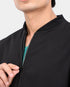 Men's Bomber Style Zip-Front Scrub Jacket