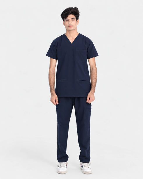 Men Winter Medical Scrub Set – Water Resistant With Inner Fleece