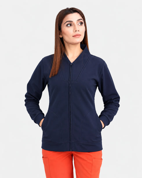 Women's Waterproof Inner Fleece Stand Collar Jacket