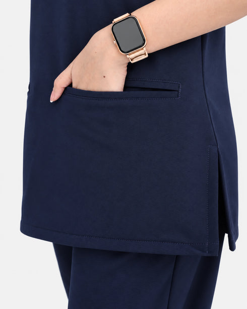 Women's Winter Medical Scrub Set - Water-Resistant With Inner Fleece