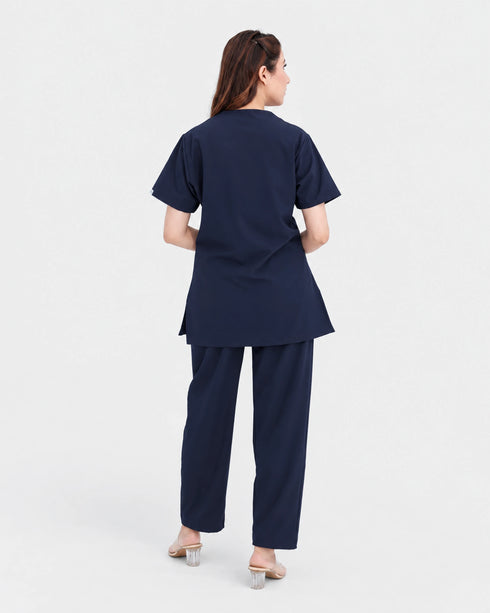 Women's Winter Medical Scrub Set - Water-Resistant With Inner Fleece