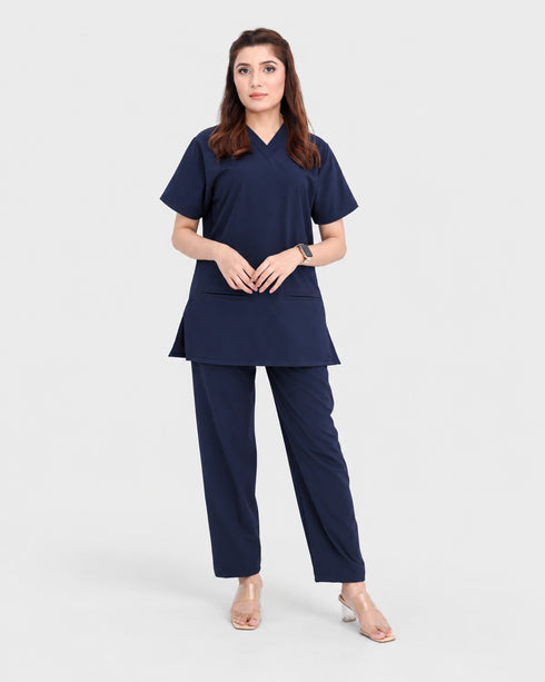Women's Winter Medical Scrub Set - Water-Resistant With Inner Fleece