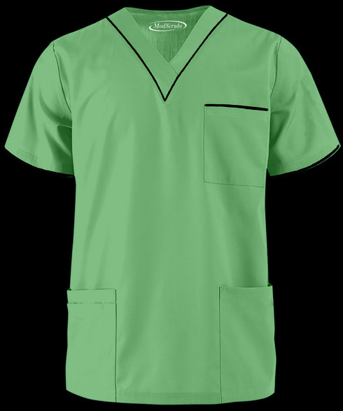 Men’s 4-Pocket V-Neck contrast Scrub