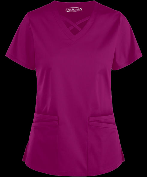 Women's 4-Pocket Crisscross Scrub
