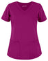 Women's 4-Pocket Rounded V-Neck Scrub