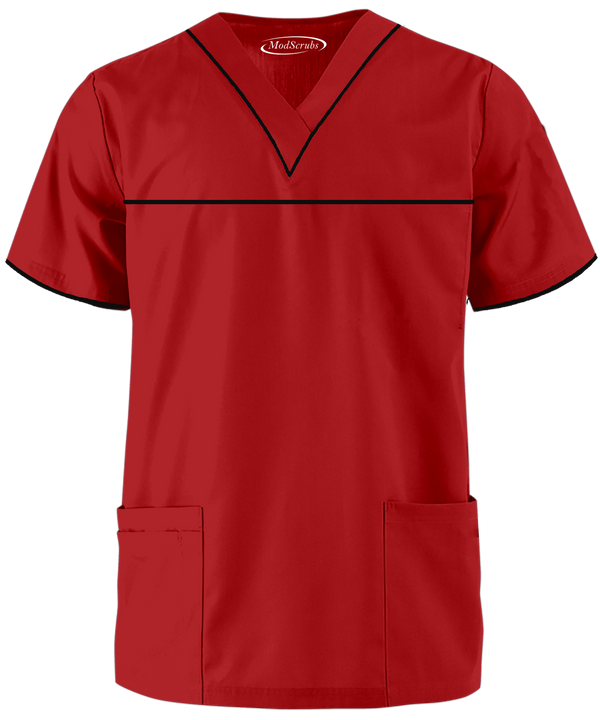 Men’s 3-Pocket V-Neck with contrast Scrub - ModScrubs