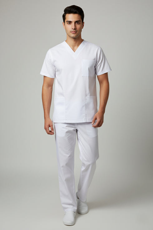 Men V Neck scrubs 3 pocket Scrub