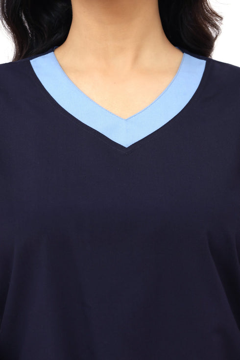 Women's 4-Pocket Rounded V-Neck Scrub