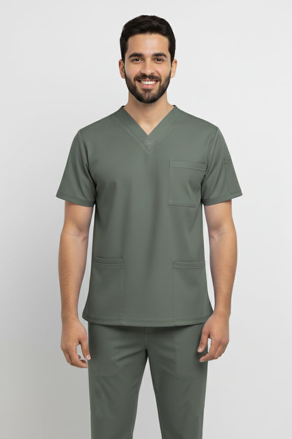 Men V Neck scrubs 5 pocket Scrub - ModScrubs