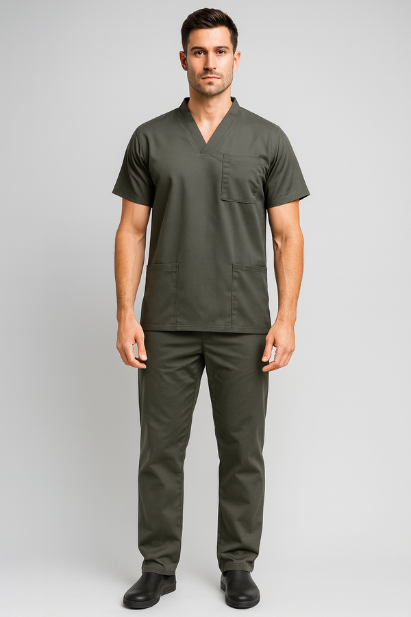 Men's 3-Pocket V-Neck Scrub