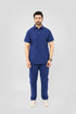 Men’s Classic Polo Neck Medical Scrub – Cotton Polyester Blend