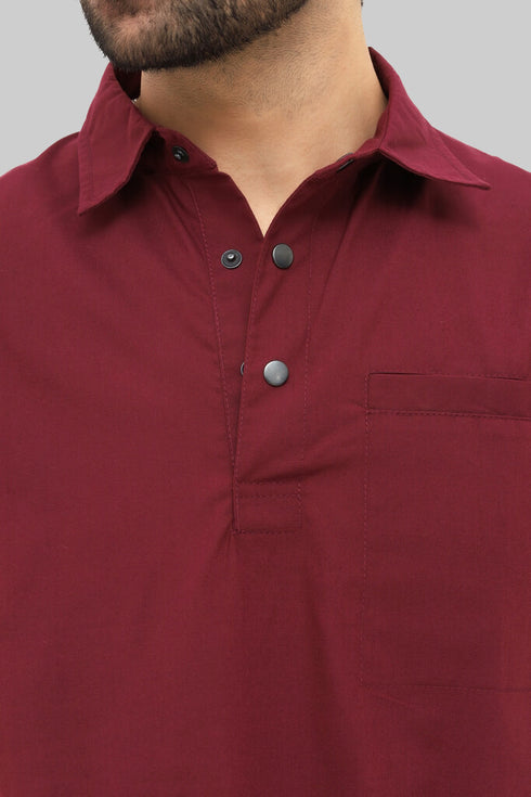 Men-Classic-Polo-Neck-Medical-Scrub