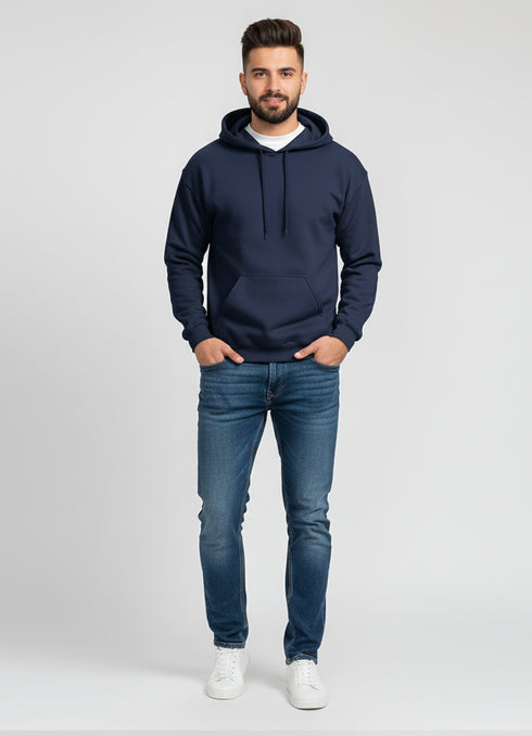 Men’s Classic Navy Pullover Hoodie - ModScrubs