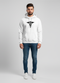 Men’s Medical Symbol Print White Hoodie - ModScrubs