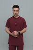 Men’s 2-Pocket Henley Scrub Set – Polyester Spandex Stretch - ModScrubs