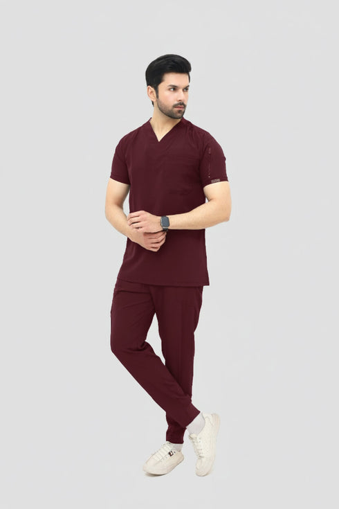 Men 2 pocket v Neck Scrubs with jogger pent - ModScrubs
