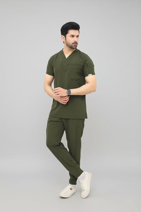 Men 2 pocket v Neck Scrubs with jogger pent - ModScrubs