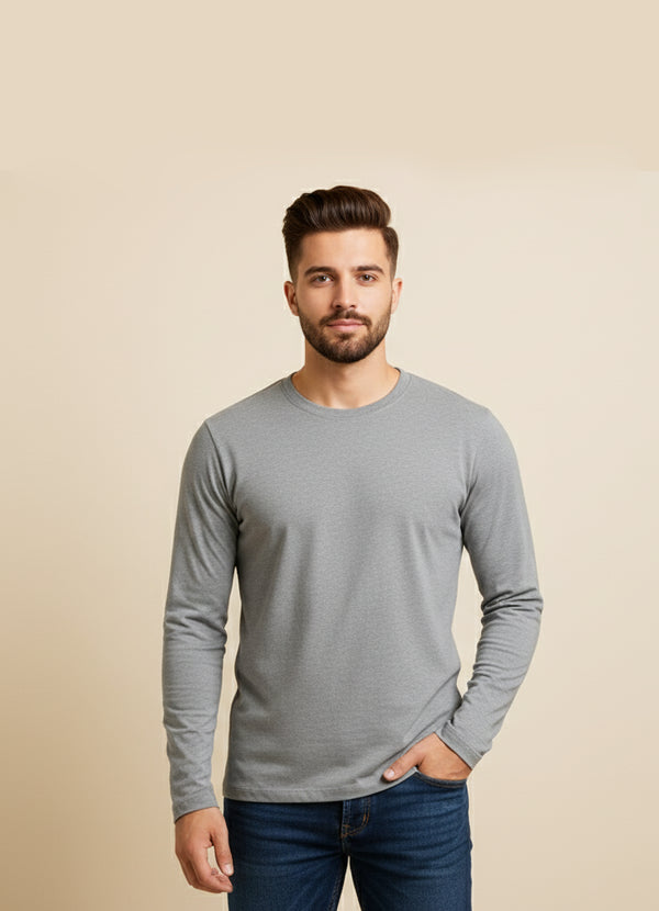 Modscrubs Gray Men’s Long Sleeve Tee - ModScrubs