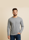 Modscrubs Gray Men’s Long Sleeve Tee - ModScrubs