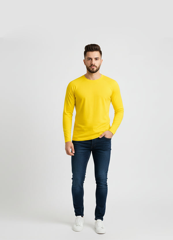 Yellow Men’s Long Sleeve T Shirt